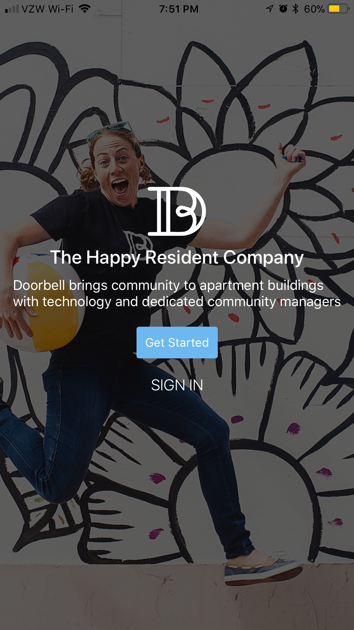 Missy on Doorbell Welcome Screen